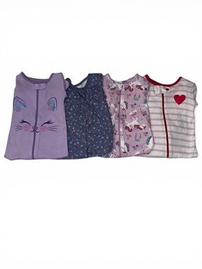 The Children's Place Girls' Purple, Navy, Pink & White Sleep Sack Set - 4 Pack